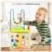 Cub educativ Montessori din lemn 5 in 1